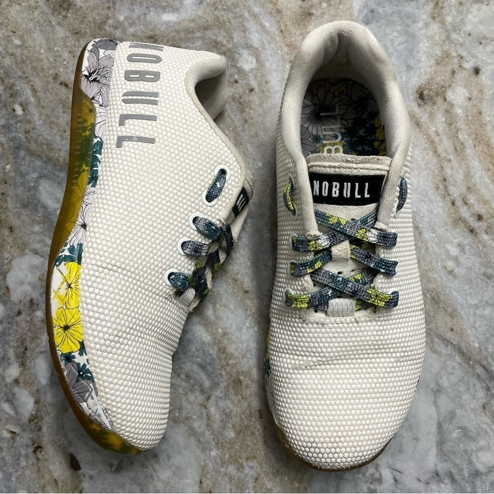 NoBull Spring Fling Floral Trainers W7 M5.5